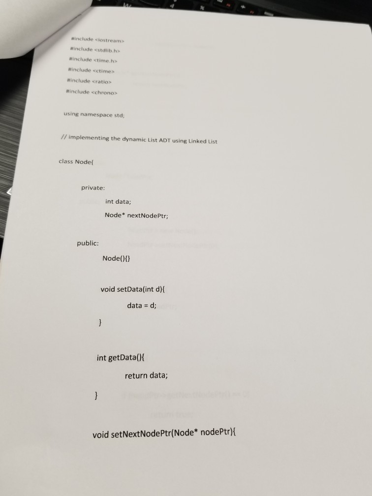 notice in the main function that you will be creating two lists