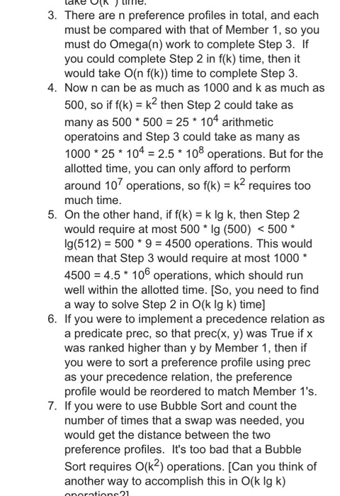 member's least preferred. This preference ranking is called the member's preference profile.