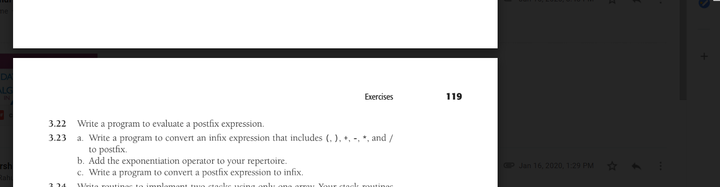 question 3.23 a , b and c part c++ in visual studio