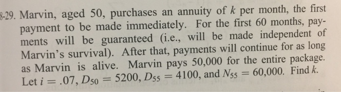  Note: the answer should be 270.02 .29. Marvin, aged 50, purchases