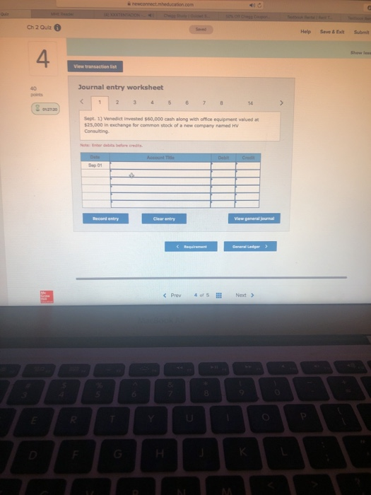 the month of September are as follows Using the following transactions, record