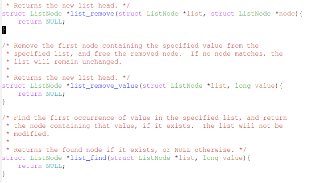 LIST-H- #include #include struct ListNode long value; struct ListNode *prev; struct ListNode