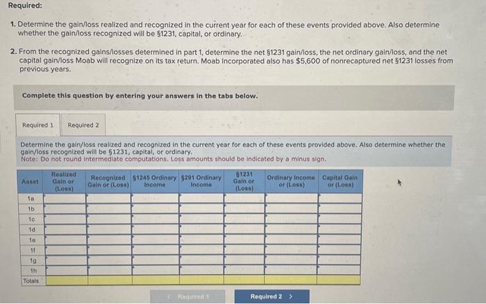 LO 11-5, LO 11-6) (Algo) [The following information applies to the questions