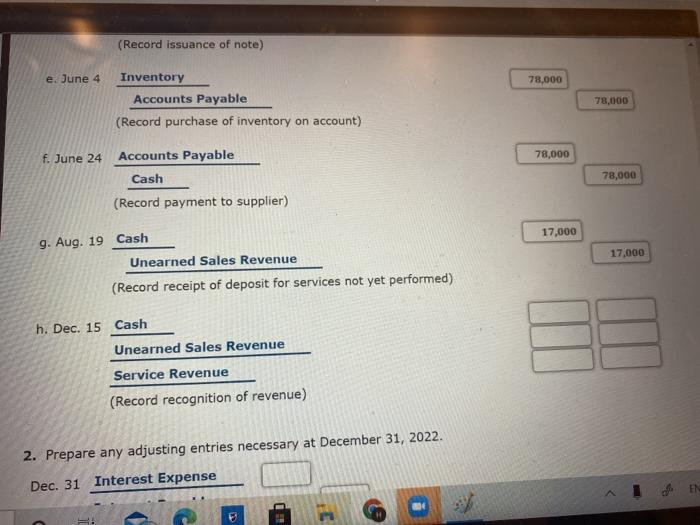 February 16. Amount due in full on March 31. b. Paid for