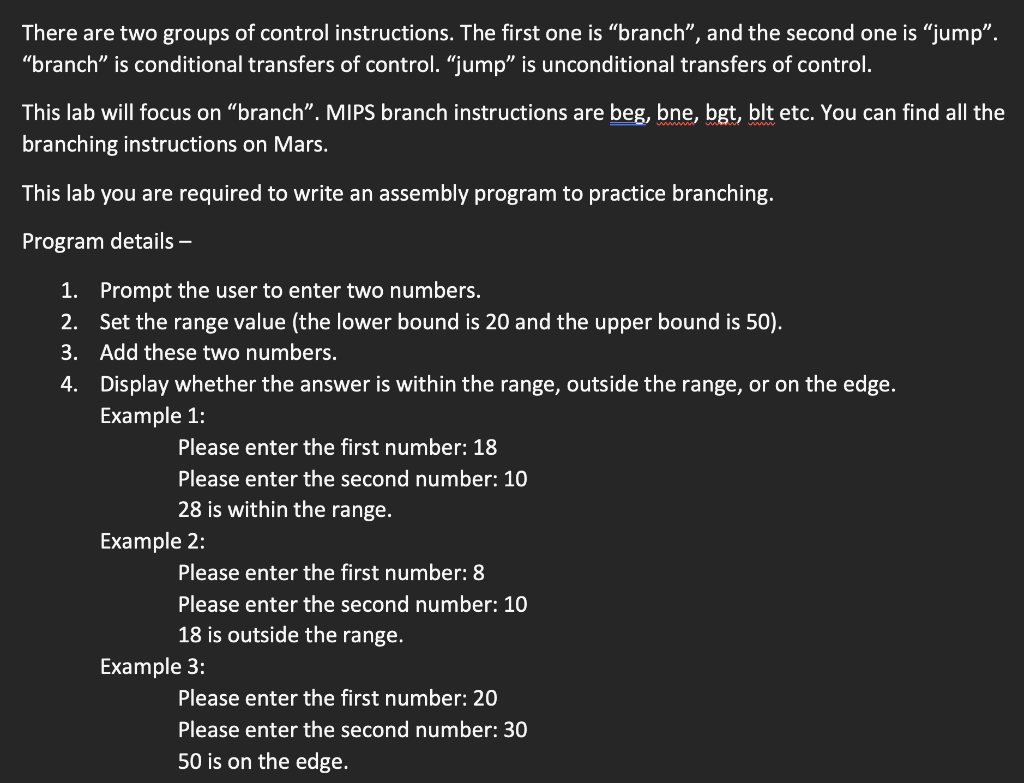  Here's a MIPS assembly program for this task: CHANGE THIS CODE