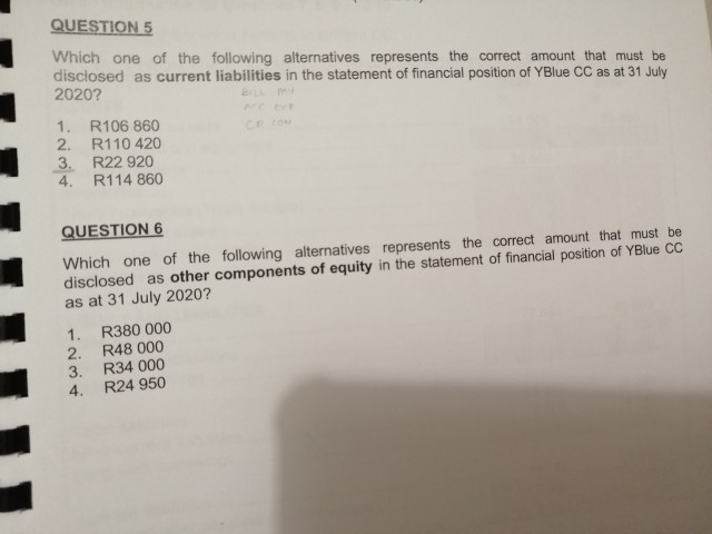 Corporation for the financial year 1. EXTRACT of balances at 31 July
