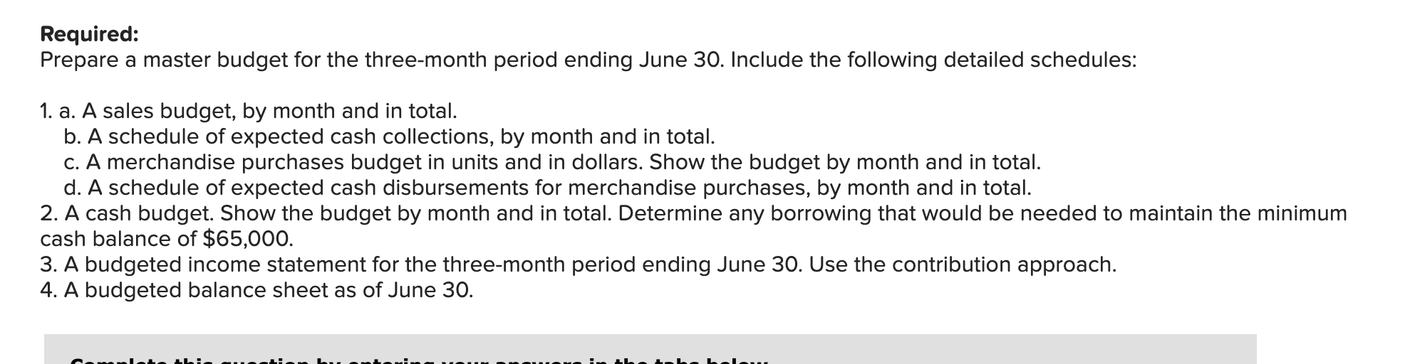 0 Fixed expenses: 0 0 0 Req 1A Req 1B Req 1C