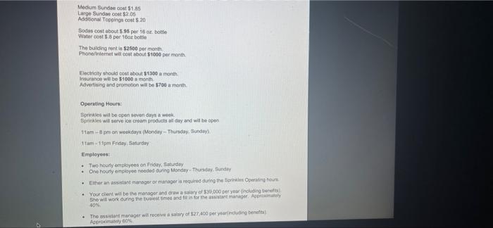 Johnson wants to open an ice cream shop near the downtown shopping