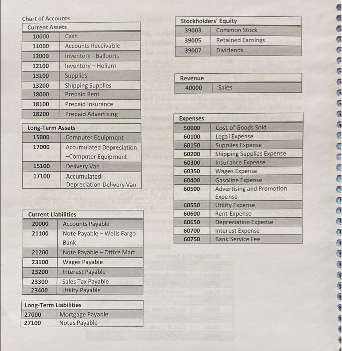 the template for the adjusting entries. Follow the same instructions for the
