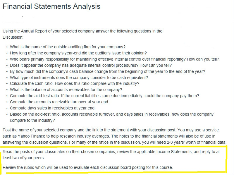 of my peers DISCUSSION they post, This is ONE discussion that ONE