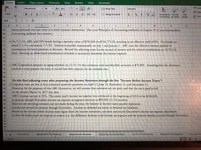 receivable 8 Allowance for doubtful accounts nvento 10 Allowance to Reduce Inventory