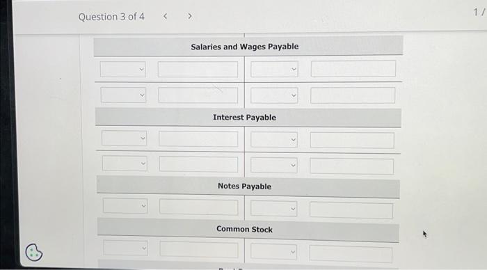 a ledger using T-accounts. Enter the trial balance amounts and post the