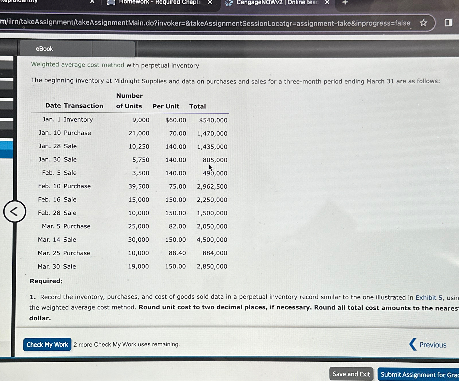  m/ilrn/takeAssignment/takeAssignmentMain.do?invoker=&takeAssignmentSessionLocator=assignment-take&inprogress=false . eBook Weighted average cost method with perpetual inventory The
