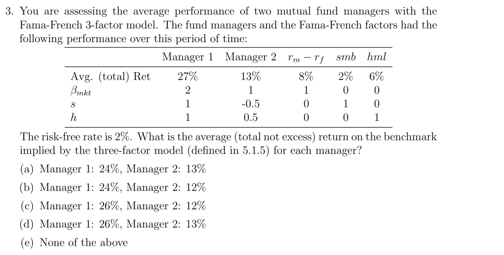 does manager 1 invest in? (a) Small-cap value stocks (b) Small-cap growth
