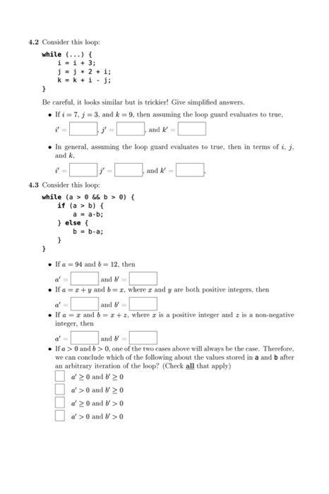 in 122, we will always concentrate on a single iteration of the