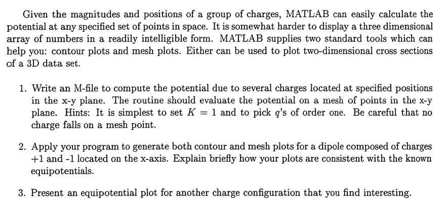 is given by V=Krq, where r is the distance from the charge