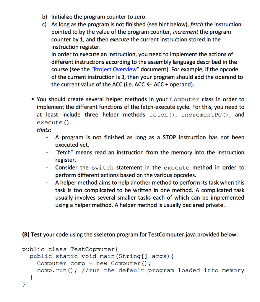 together to achieve an objective, helper methods The objective of this lab