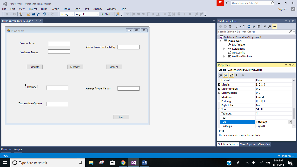 In visual basics: Make sure you use a Select Case for the