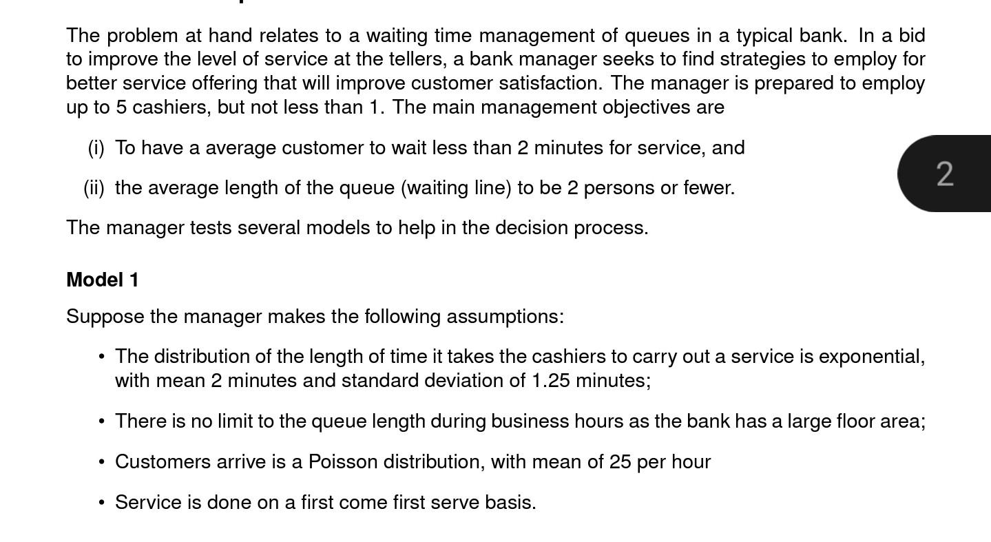 please tell me if model one follows M/M/s queue model or M/G/s