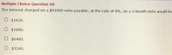 payable, at the rate of 6%, on a 30-day note would be