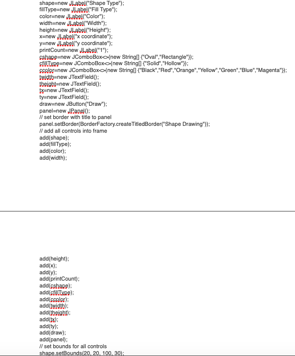 a previous question here: https://www.chegg.com/homework-help/questions-and-answerseed-help-following-project-java-swing-program-must-able-work-netbeans-please-thank--third-q44859583?trackid=pSrkb1Dc I cannot get this code to work