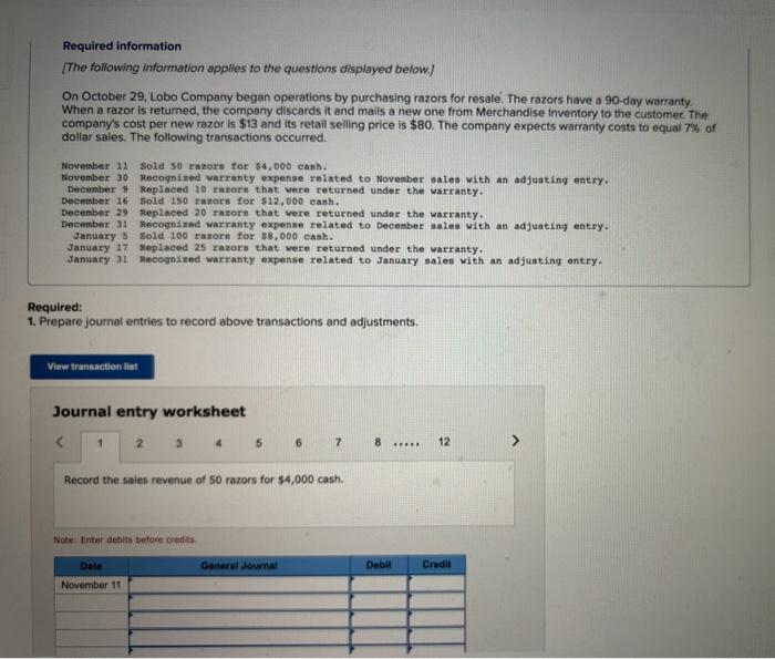 All part to ONE question. Please seperate each part neatly! Required information