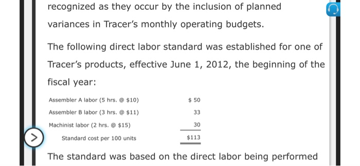 une 1, 2012 Assembler A labor (S hrs.@$10) Assembler b labor (3