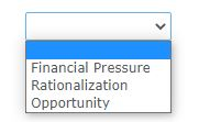 financial pressure, or rationalization-that best describes it. a. An employee's monthly credit