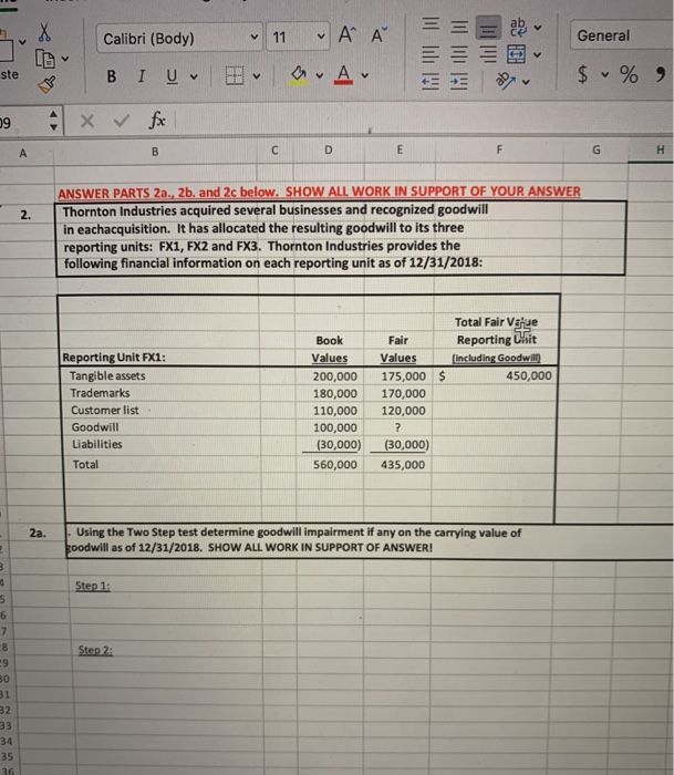  = ab General III III ste $ % Calibri (Body) 11