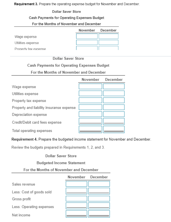 the information.) Read the reguirements. Data table - October sales are projected