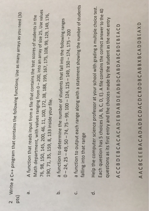  C++ , i need it to be clear 2 Write a