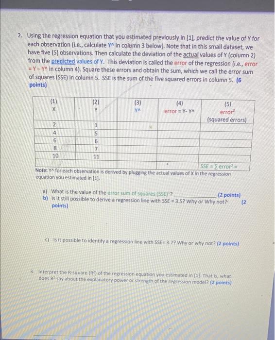 very small data set. You need to build a regression from the