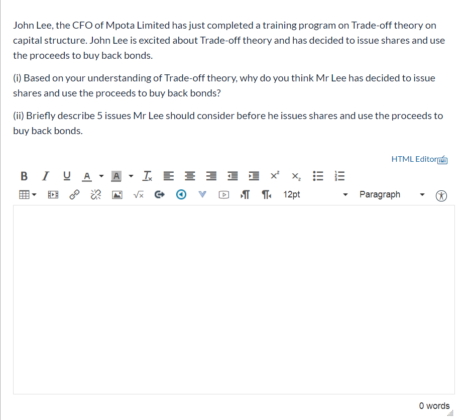  Please give me accurate solution and process Thank you John Lee,