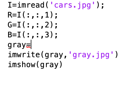 Use lightness method to convert the image to grayscale in MatLab. Lightness