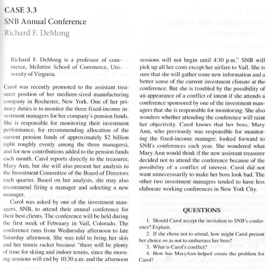 Part 1: Case Summary Part 2: What are the problems/how did this