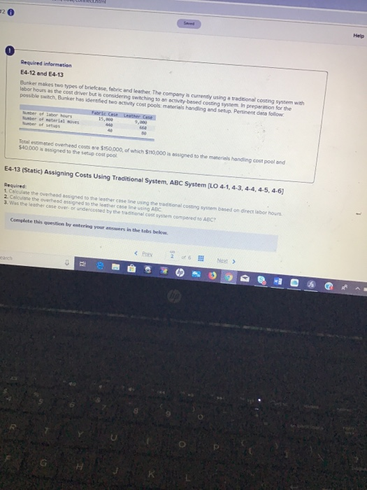  Required information E4-12 and 14-13 Burke m e two types of