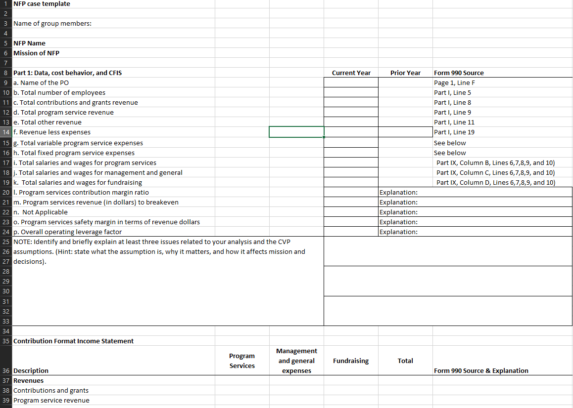 8) d. Total program service revenue (Part I, Line 9) e. Total