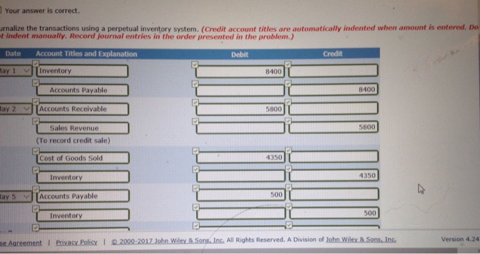 merchandising transactions in the month of May. At the beginning of May,
