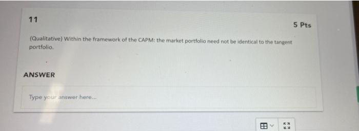  true or false with explaination please 11 5 Pts (Qualitative) Within