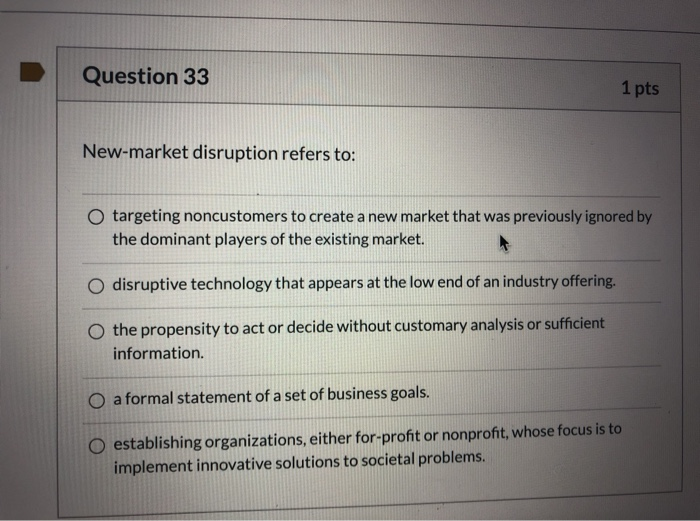 markets, providing a more traditional product or service to a local market.