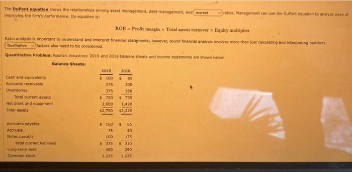 please help me ONLY the math part. The bupont equation thows the
