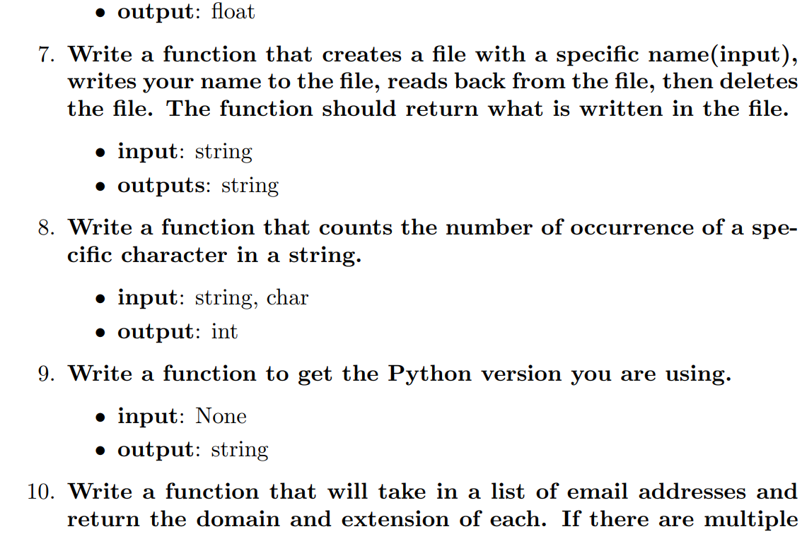 7-9: must utilize a function pass - python programming output: float 7.