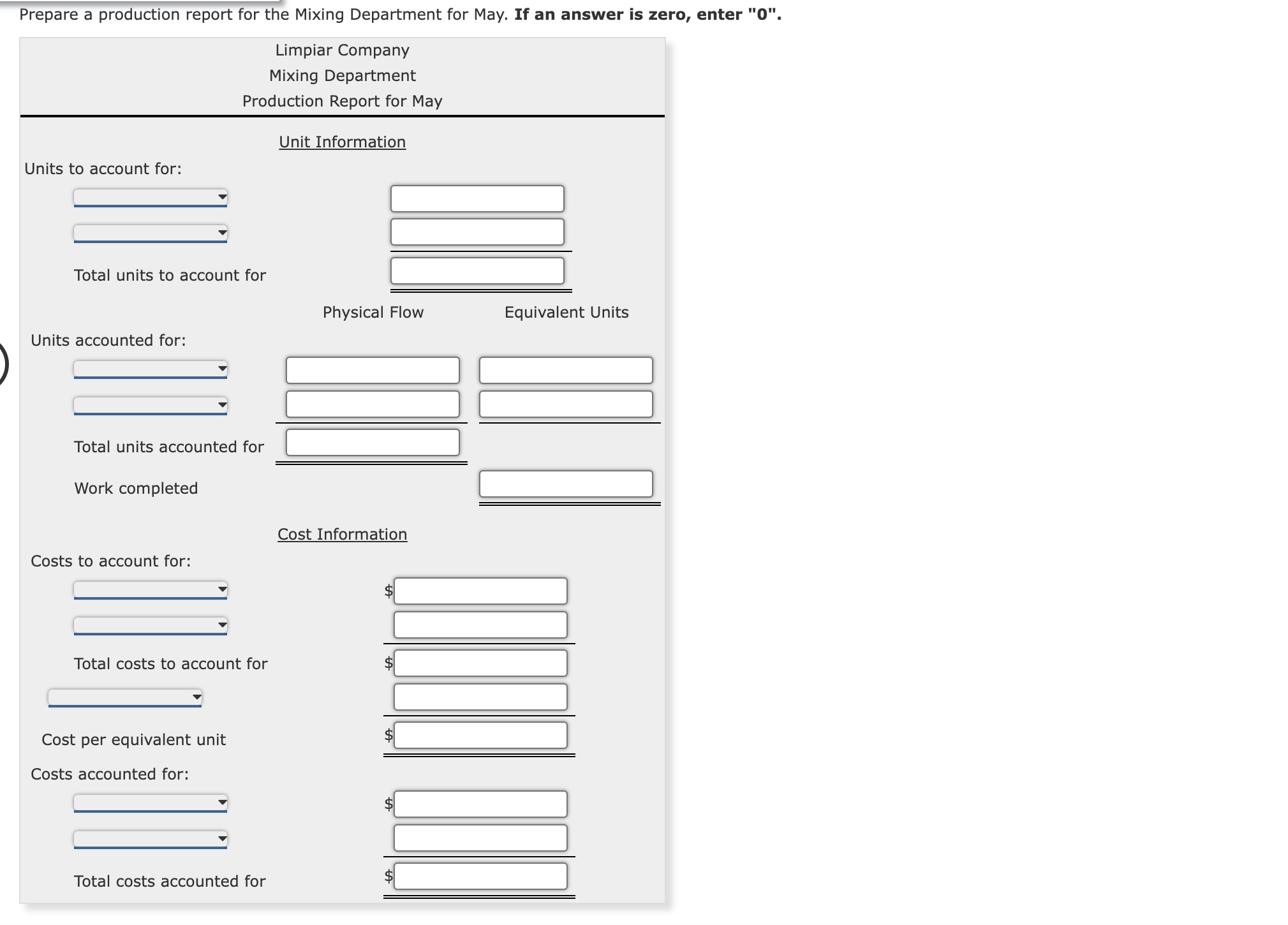 percent complete with respect to direct labor and overhead. Required: Prepare a
