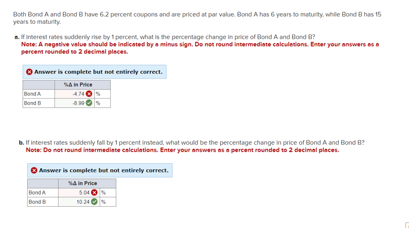  Both Bond A's are inncorrect please help. Both Bond A and