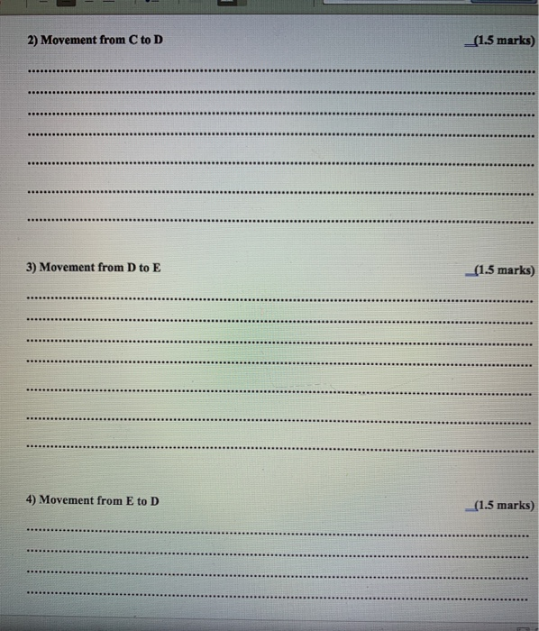 the opportunity cost of moving from one production point to another: (1.5x4-6