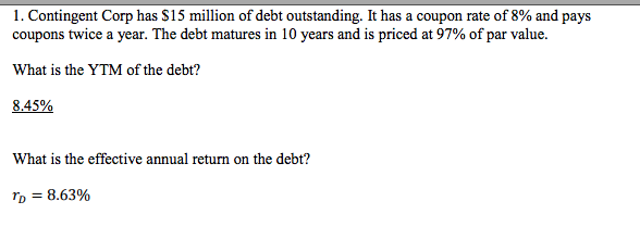 How do you get number 1? can someone please explain Contingent Corp