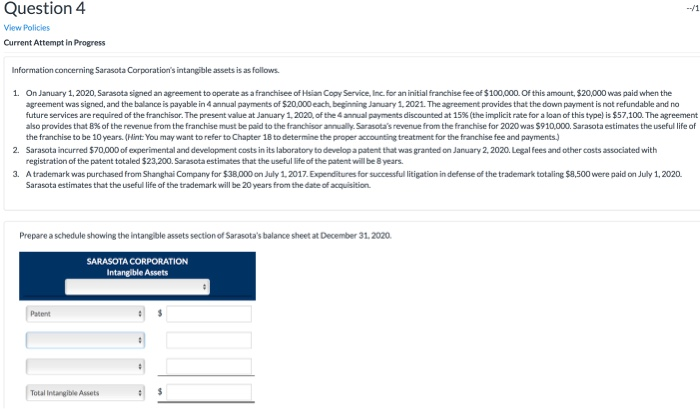  Question 4 View Policies Current Attempt in Progress Information concerning Sarasota