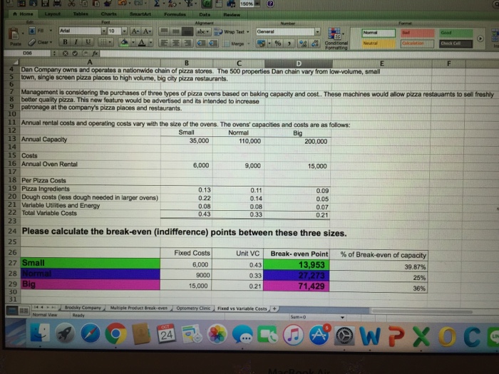  Should management lease the same type of oven and force every