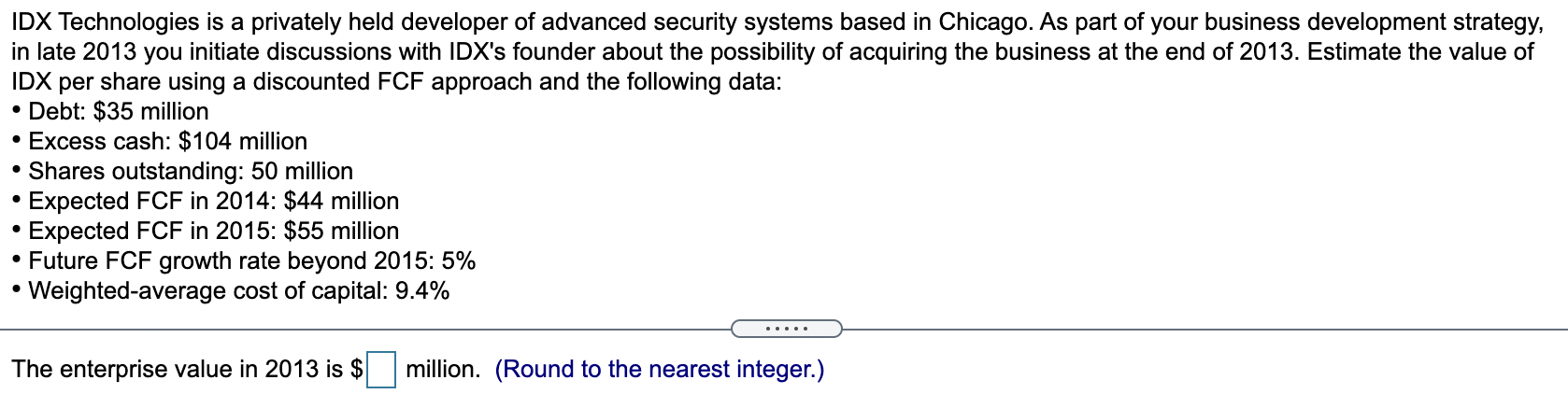  IDX Technologies is a privately held developer of advanced security systems
