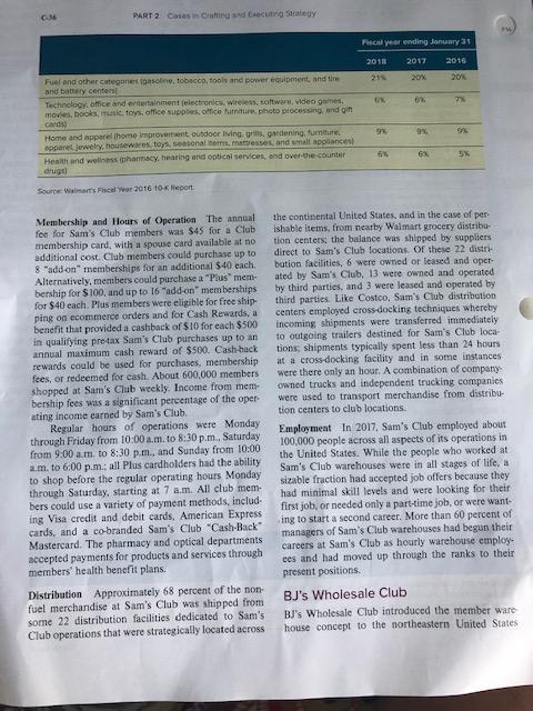 analysis as possible. CASE 4 Costco Wholesale in 2018 Mission Business Model